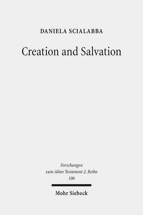Creation and Salvation - Daniela Scialabba