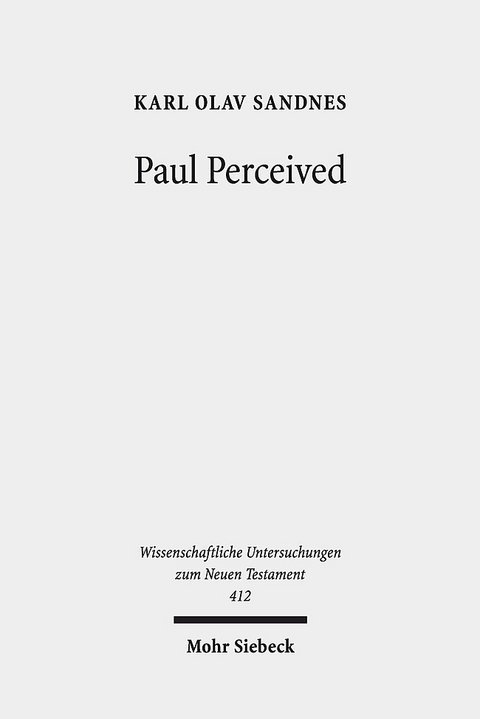 Paul Perceived - Karl Olav Sandnes