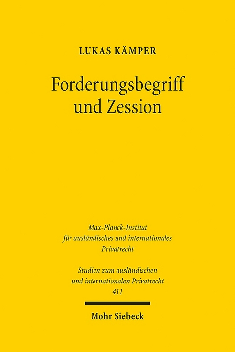 Forderungsbegriff und Zession - Lukas Kämper