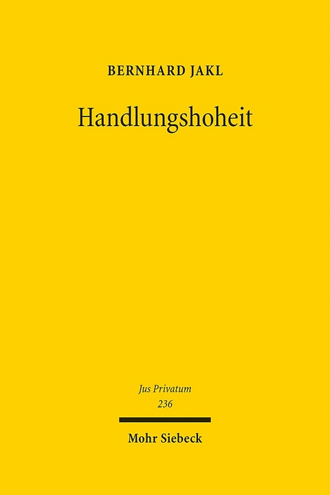 Handlungshoheit - Bernhard Jakl