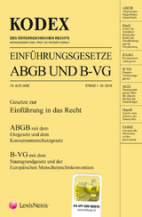 KODEX Einführungsgesetze ABGB und B-VG 2018/19 - 