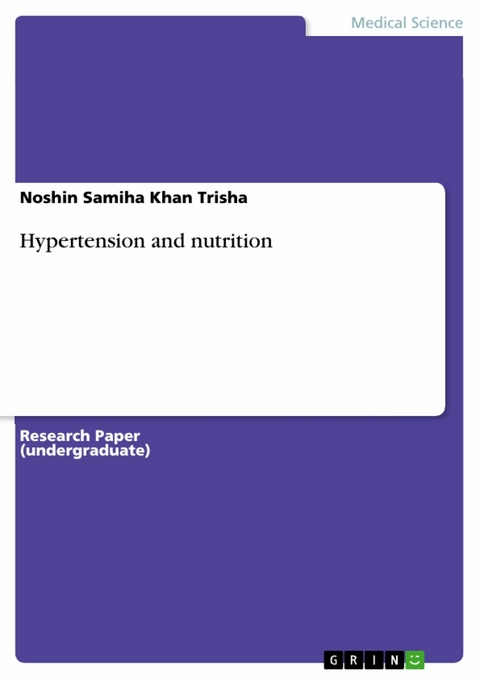 Hypertension and nutrition - Noshin Samiha Khan Trisha