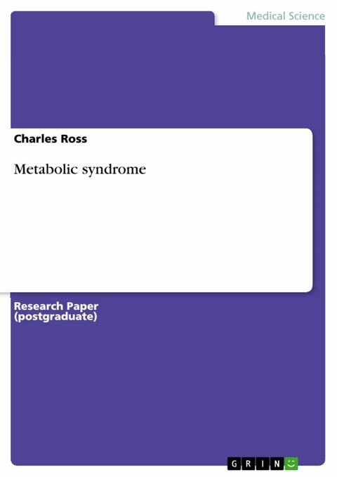 Metabolic syndrome - Charles Ross