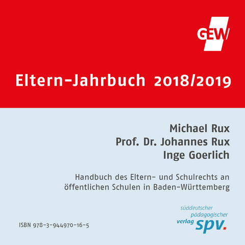 Eltern-Jahrbuch 2018/2019 CD-ROM - Johannes Prof. Rux, Michael Rux, Inge Goerlich