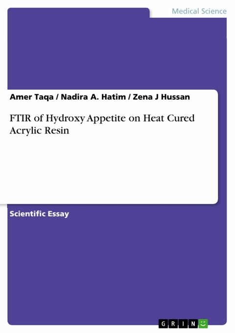 FTIR of Hydroxy Appetite on Heat Cured Acrylic Resin - Amer Taqa, Nadira A. Hatim, Zena J Hussan