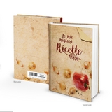 Rezeptbuch "Le mi migliori ricette" vintage italienisch (Hardcover A5, Blankoseiten)