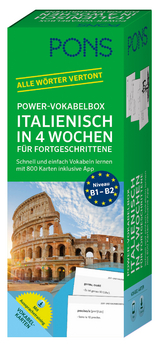 PONS Power-Vokabelbox Italienisch in 4 Wochen für Fortgeschrittene - 