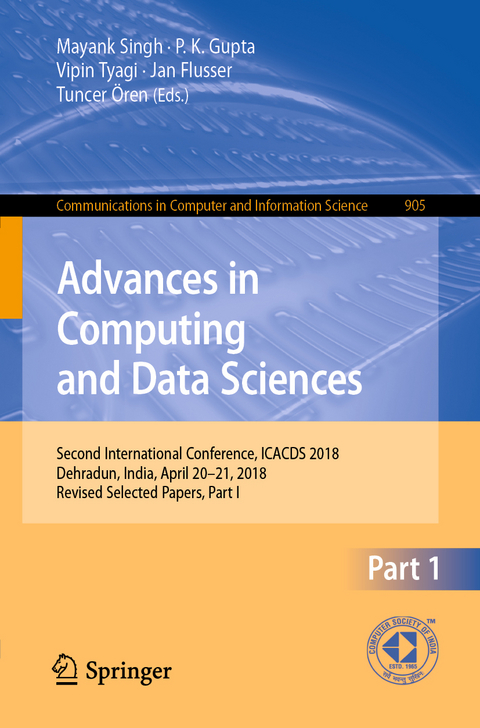 Advances in Computing and Data Sciences - 