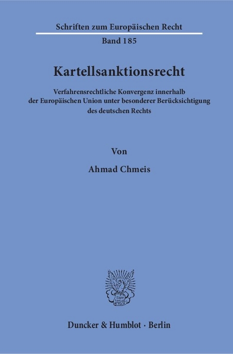 Kartellsanktionsrecht. - Ahmad Chmeis