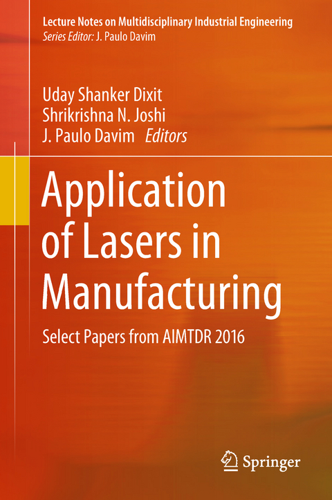 Application of Lasers in Manufacturing - 