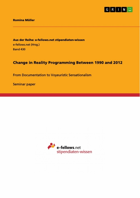 Change in Reality Programming Between 1990 and 2012 - Romina Müller