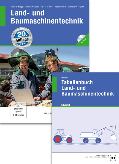 Paketangebot Land- und Baumaschinentechnik/Tabellenbuch Land- und Baumaschinentechnik - Stefan Dietsche, Gerd Lausen, Rainer Rempfer, René Dr. Rempfer, Ralf Siebecker, Stefanie Szeguhn