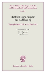 Strafrechtsphilosophie der Aufklärung. - 