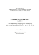 Studia Hymnographica Band I - 
