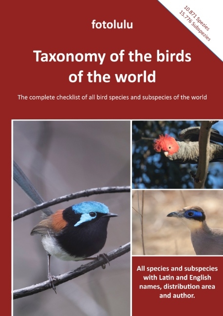Taxonomy of the birds of the world -  fotolulu