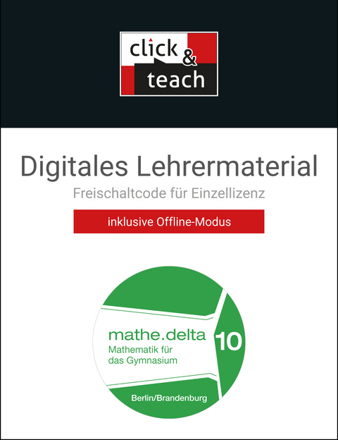 mathe.delta – Berlin/Brandenburg / mathe.delta BE/BB click & teach 10 Box - 