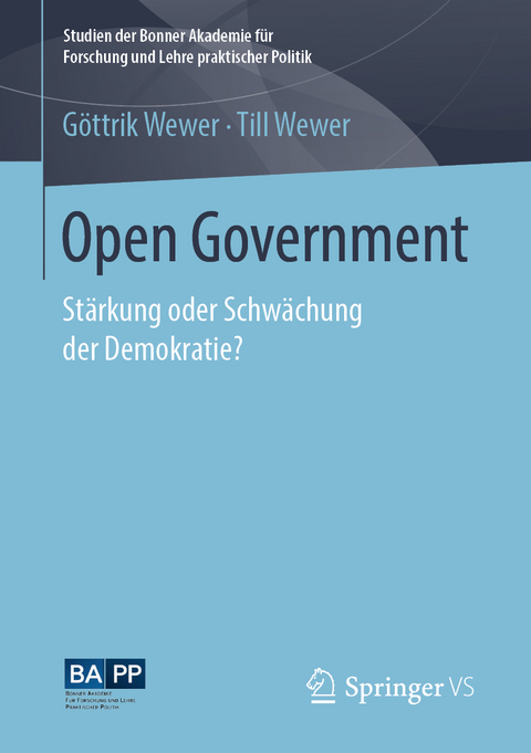 Open Government - Göttrik Wewer, Till Wewer