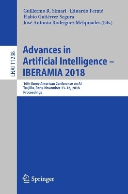 Advances in Artificial Intelligence - IBERAMIA 2018 - 