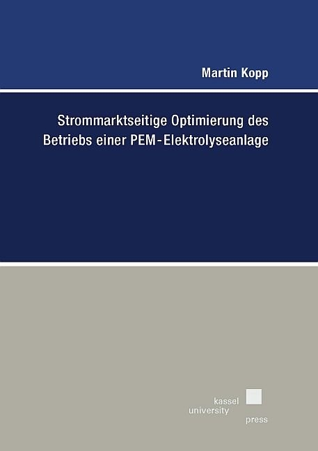 Strommarktseitige Optimierung des Betriebs einer PEM-Elektrolyseanlage - Martin Kopp