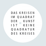 Das Kreisen im Quadrat der Kunst ist keine Quadratur des Kreises - Eva Koethen