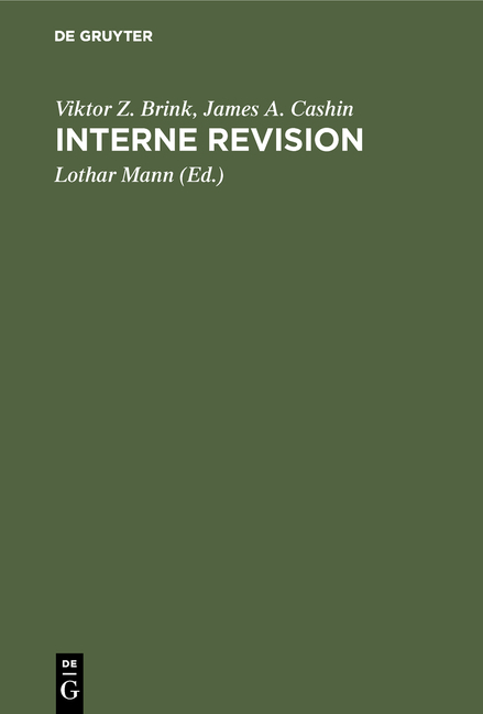 Interne Revision - Viktor Z. Brink, James A. Cashin