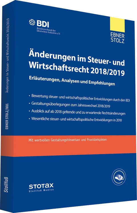 Änderungen im Steuer- und Wirtschaftsrecht 2018/2019