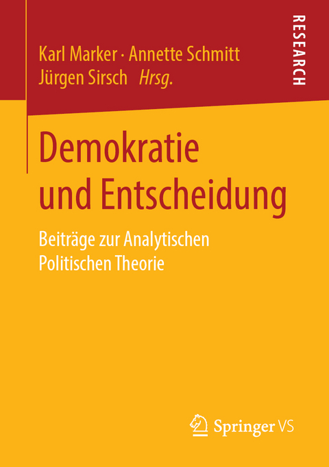 Demokratie und Entscheidung - 