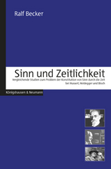 Sinn und Zeitlichkeit - Ralf Becker