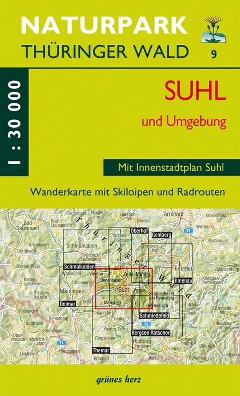 Wanderkarte Suhl und Umgebung