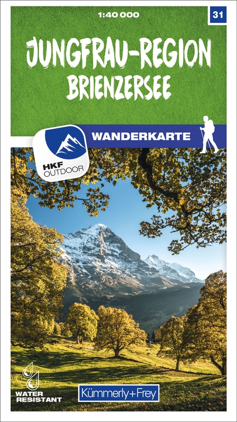 Kümmerly+Frey Wanderkarte 31 Jungfrau-Region 1:40.000