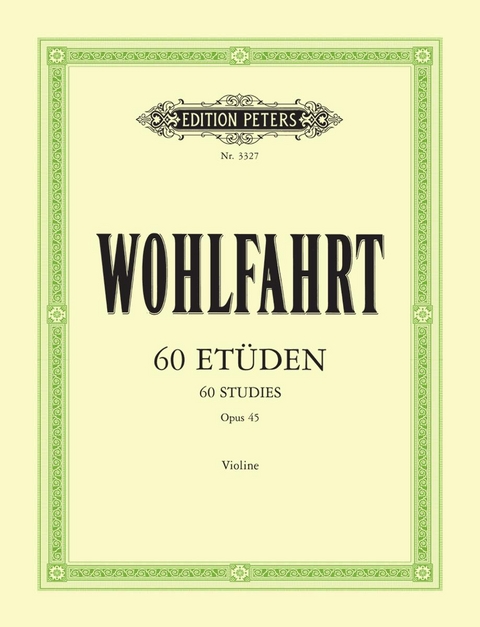 60 Etüden für Violine solo op. 45 - 