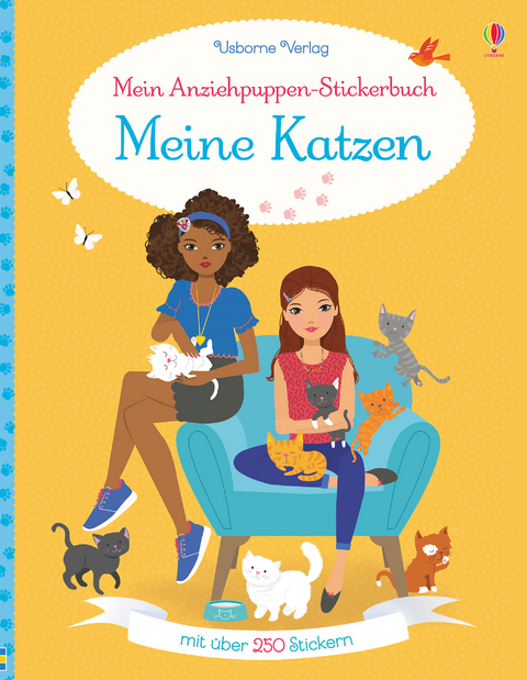 Mein Anziehpuppen-Stickerbuch: Meine Katzen - Lucy Bowman