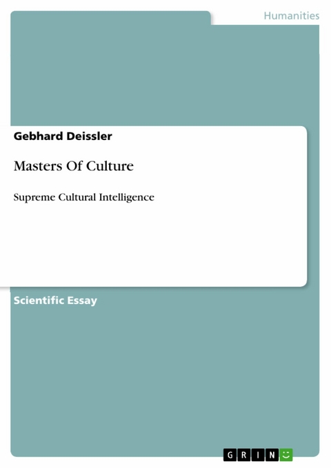 Masters Of Culture -  Gebhard Deissler