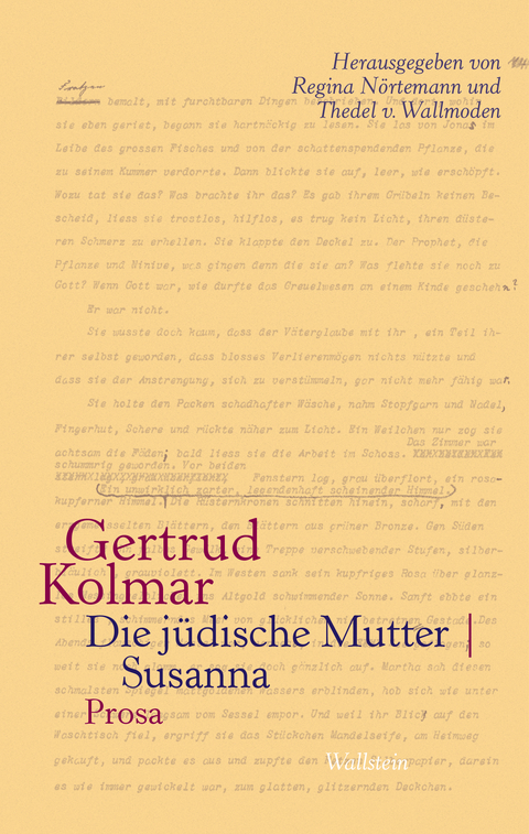 Die jüdische Mutter | Susanna - Gertrud Kolmar