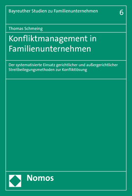 Konfliktmanagement in Familienunternehmen - Thomas Schmeing