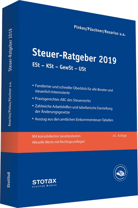 Steuer-Ratgeber 2019 - Frank Henseler, Erich Pinkos, Wolfgang Püschner