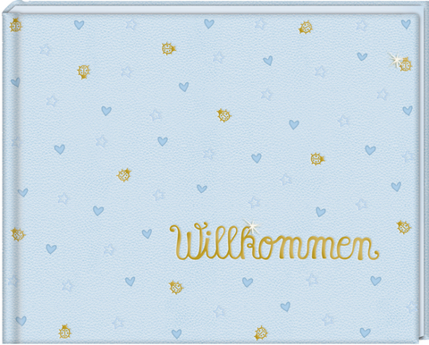 Babyalbum Willkommen Hellblau - 