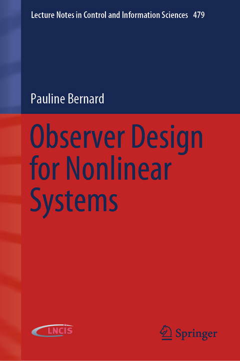Observer Design for Nonlinear Systems - Pauline Bernard