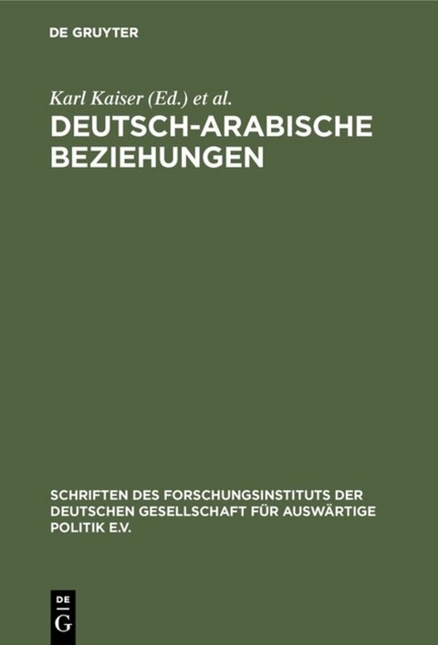 Deutsch-arabische Beziehungen - 