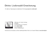 Dritte Liederwald-Erweiterung - Sonntag, Dominic