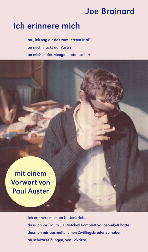 Ich erinnere mich - Joe Brainard