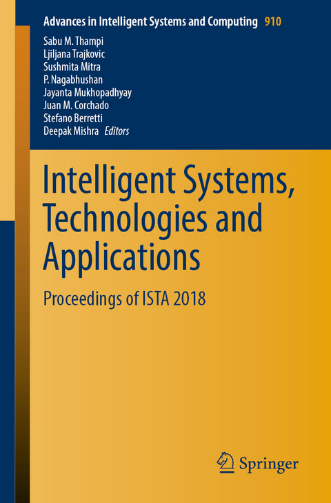 Intelligent Systems, Technologies and Applications - 