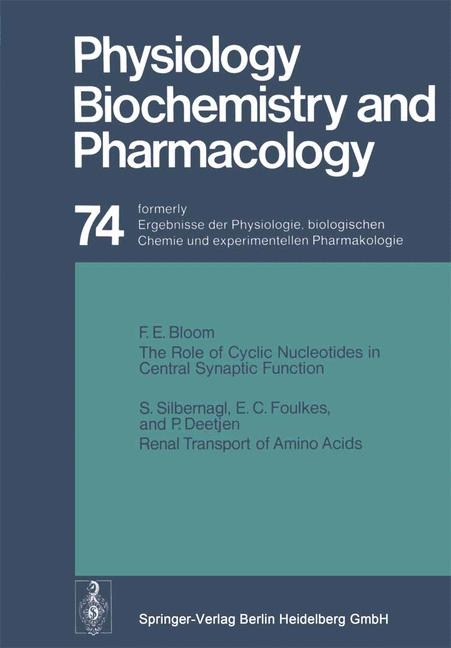 Reviews of Physiology, Biochemistry and Pharmacology - R. H. Adrian, E. Helmreich, H. Holzer, R. Jung, K. Kramer, O. Krayer, R. J. Linden, F. Lynen, P. A. Miescher, J. Piiper, H. Rasmussen, A. E. Renold, U. Trendelenburg, K. Ullrich, W. Vogt, A. Weber