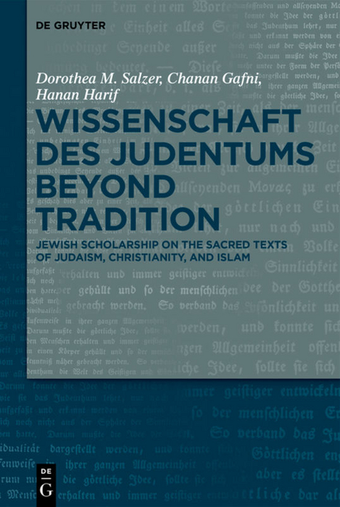 Wissenschaft des Judentums Beyond Tradition - 