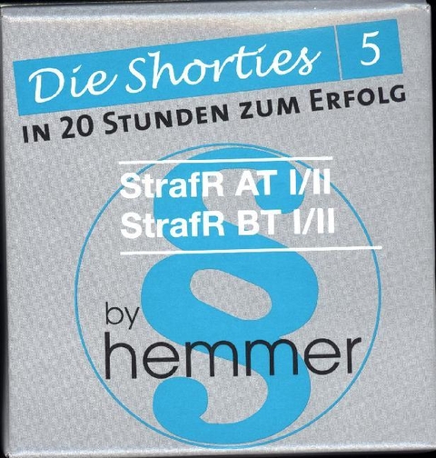 Shorties Box 5: Strafrecht AT I/II, BT I/II - Karl-Edmund Hemmer, Achim Wüst