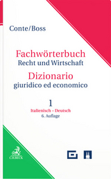 Fachwörterbuch Recht und Wirtschaft Teil 1: Italienisch-Deutsch - Conte, Giuseppe; Boss, Hans