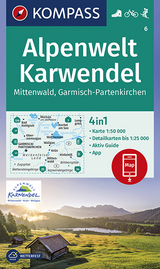 KOMPASS Wanderkarte Alpenwelt Karwendel Mittenwald, Garmisch-Partenkirchen - 