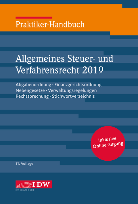 Praktiker-Handbuch Allgemeines Steuer-und Verfahrensrecht 2019