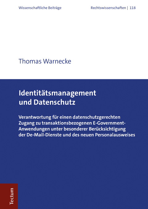 Identitätsmanagement und Datenschutz - Thomas Warnecke