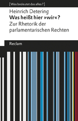 Was heißt hier »wir«? - Heinrich Detering